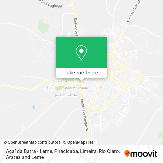 Açaí da Barra - Leme map