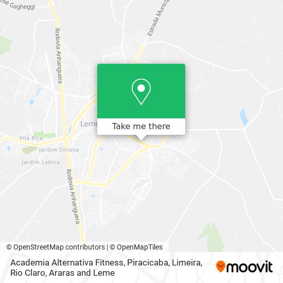 Mapa Academia Alternativa Fitness