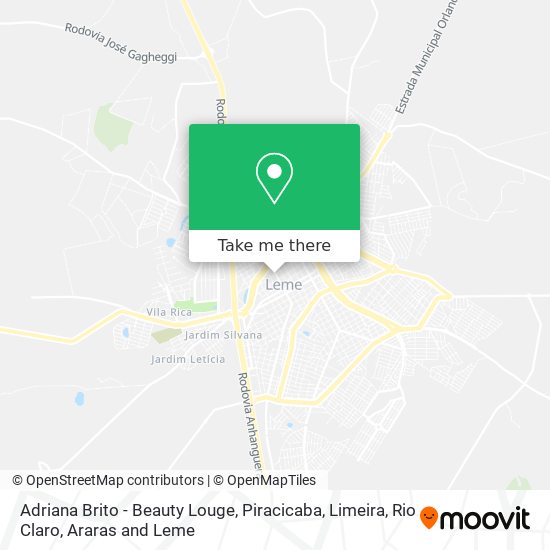 Adriana Brito - Beauty Louge map