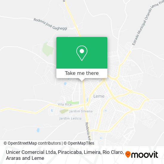 Unicer Comercial Ltda map