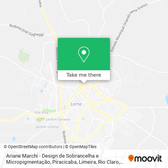 Mapa Ariane Marchi - Design de Sobrancelha e Micropigmentação