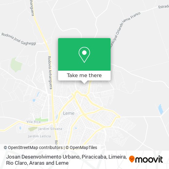 Josan Desenvolvimento Urbano map