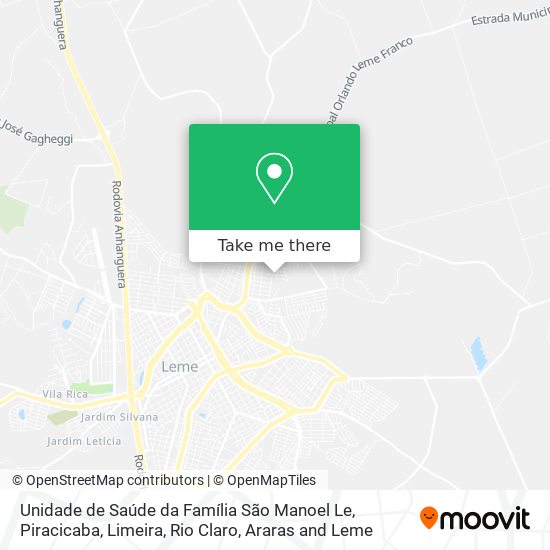 Unidade de Saúde da Família São Manoel Le map