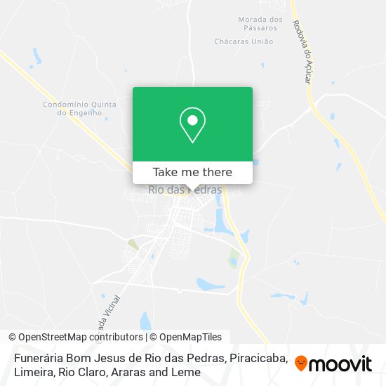 Funerária Bom Jesus de Rio das Pedras map
