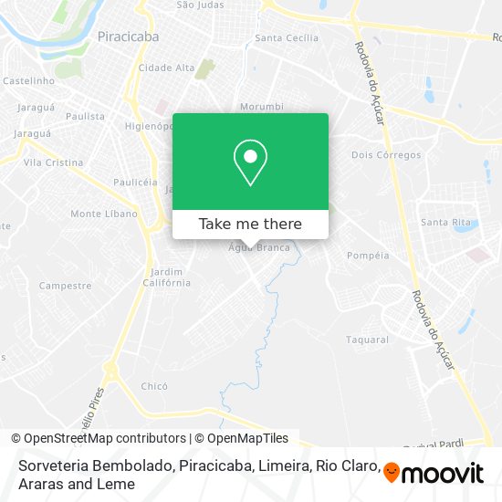 Sorveteria Bembolado map