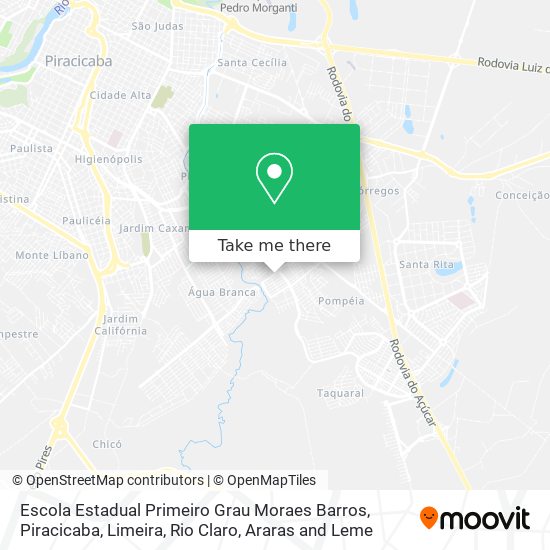 Escola Estadual Primeiro Grau Moraes Barros map