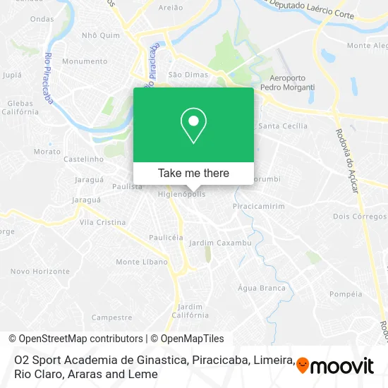O2 Sport Academia de Ginastica map