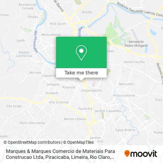 Marques & Marques Comercio de Materiais Para Construcao Ltda map