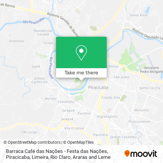 Barraca Café das Nações - Festa das Nações map