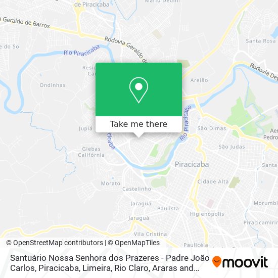 Santuário Nossa Senhora dos Prazeres - Padre João Carlos map