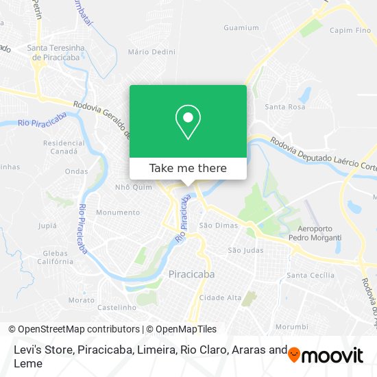 How to get to Levi's Store in Piracicaba by Bus?