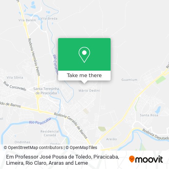Em Professor José Pousa de Toledo map