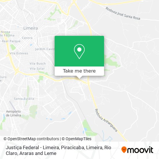Justiça Federal - Limeira map