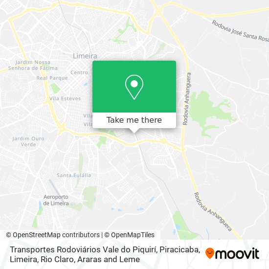Transportes Rodoviários Vale do Piquirí map