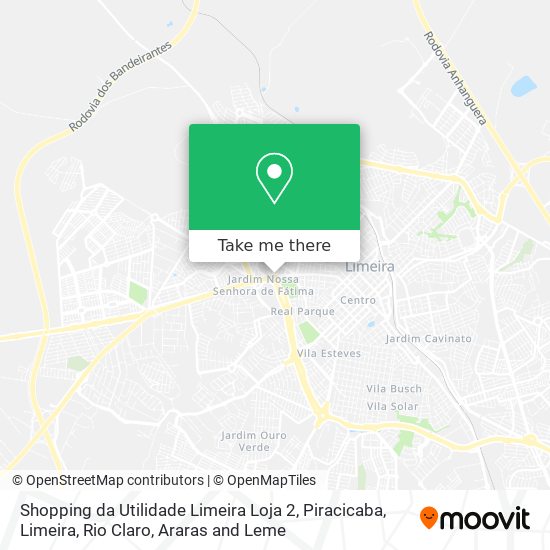 Shopping da Utilidade Limeira Loja 2 map