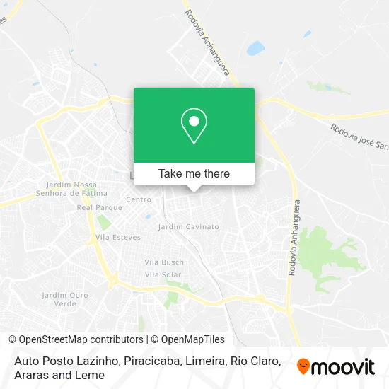 Auto Posto Lazinho map