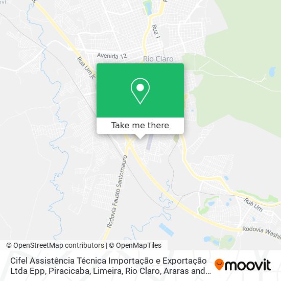 Cifel Assistência Técnica Importação e Exportação Ltda Epp map