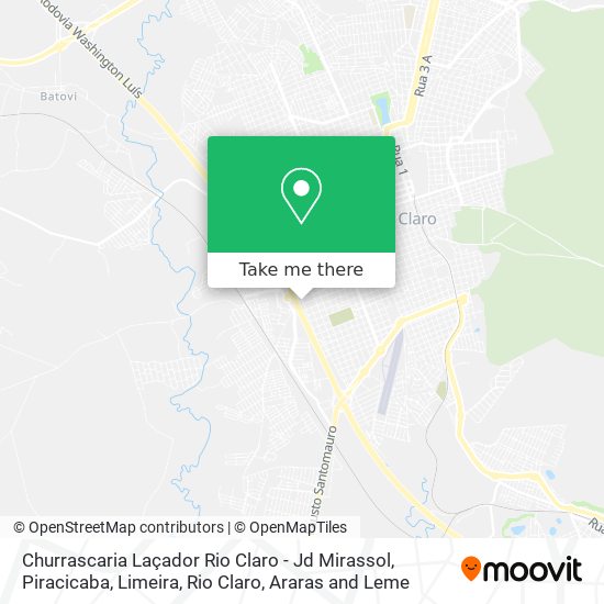 Churrascaria Laçador Rio Claro - Jd Mirassol map