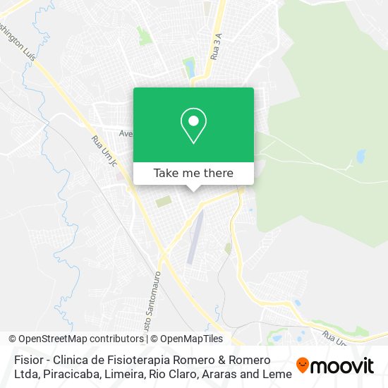 Mapa Fisior - Clinica de Fisioterapia Romero & Romero Ltda