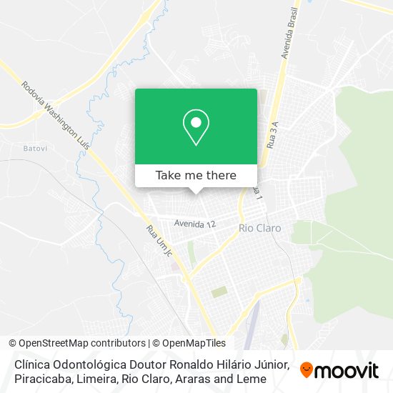 Clínica Odontológica Doutor Ronaldo Hilário Júnior map