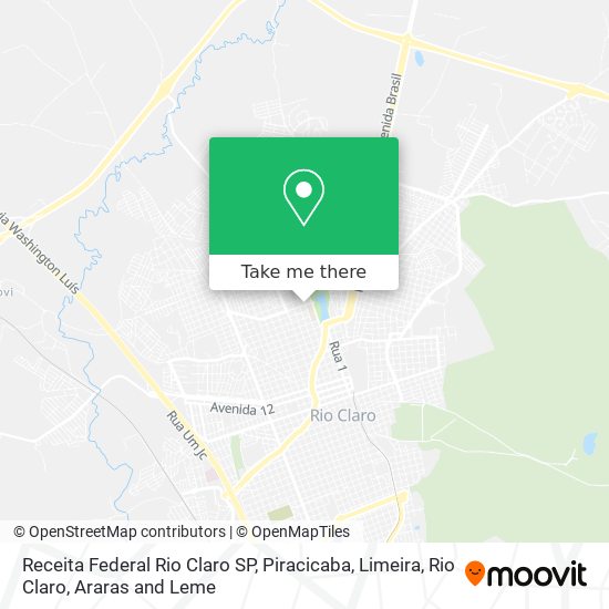 Receita Federal Rio Claro SP map