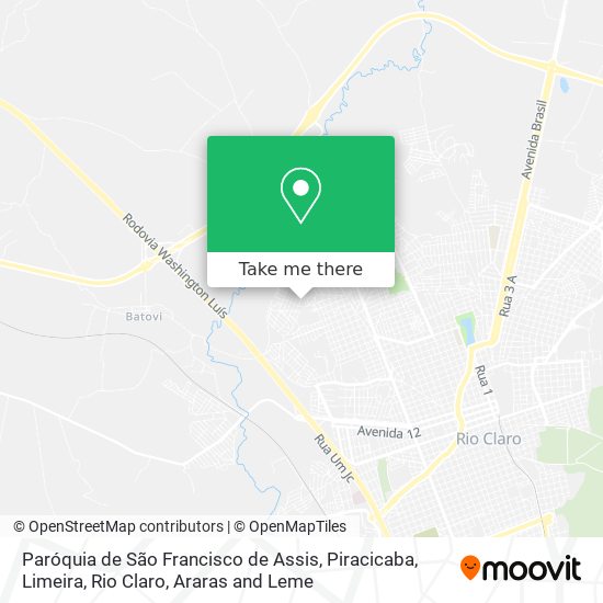 Paróquia de São Francisco de Assis map