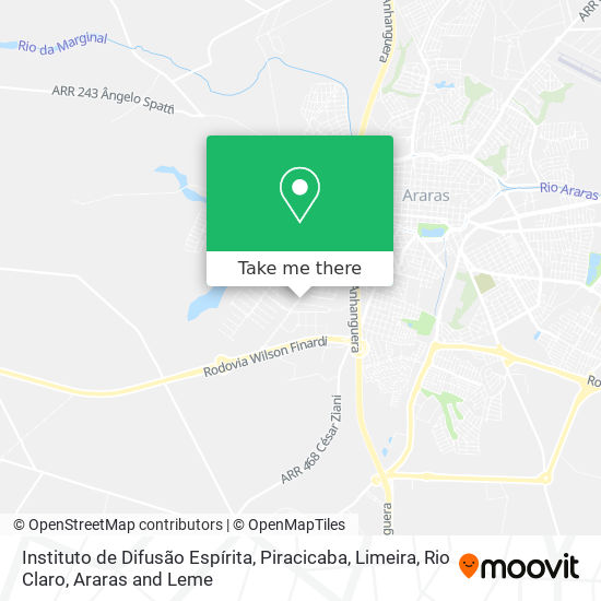 Instituto de Difusão Espírita map