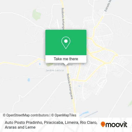 Auto Posto Pradinho map