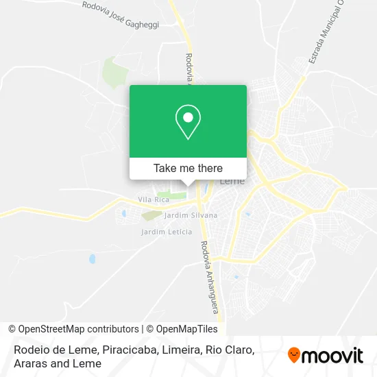Rodeio de Leme map