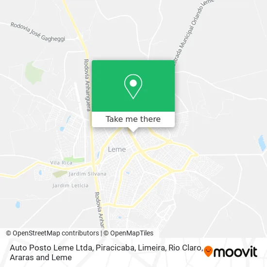 Auto Posto Leme Ltda map
