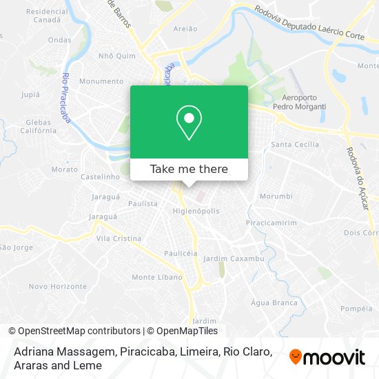 Adriana Massagem map