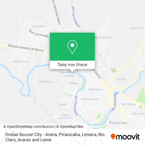 Ondas Soccer City - Arena map