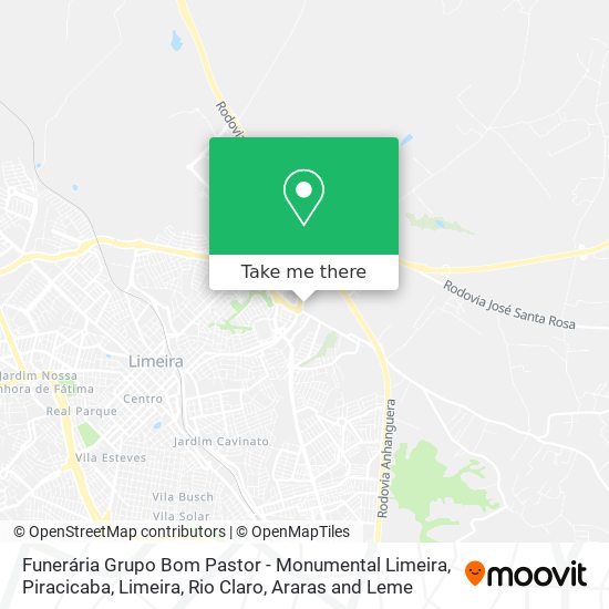 Funerária Grupo Bom Pastor - Monumental Limeira map