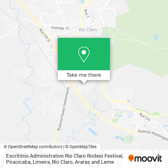 Escritório Administrativo Rio Claro Rodeio Festival map