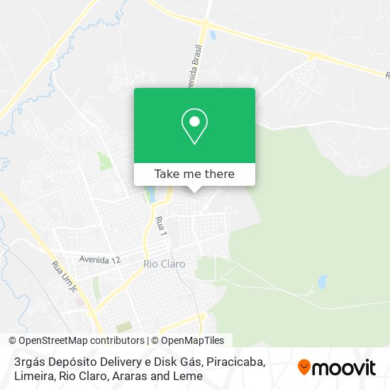 3rgás Depósito Delivery e Disk Gás map