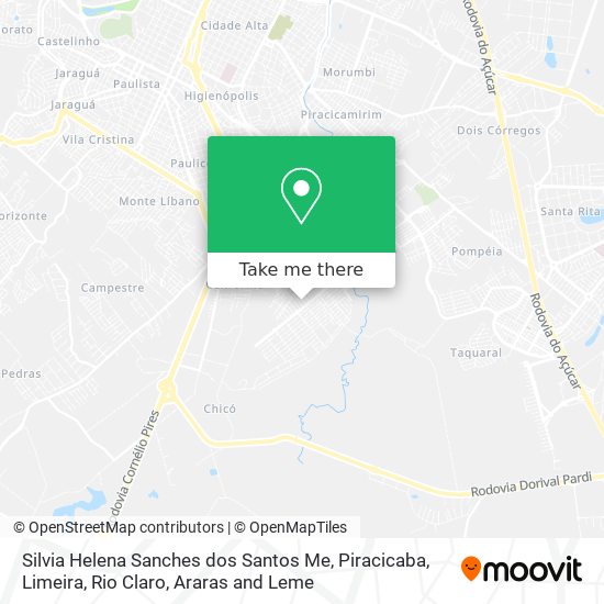 Silvia Helena Sanches dos Santos Me map