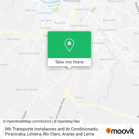 Wb Transporte Instalacoes and Ar Condicionado map