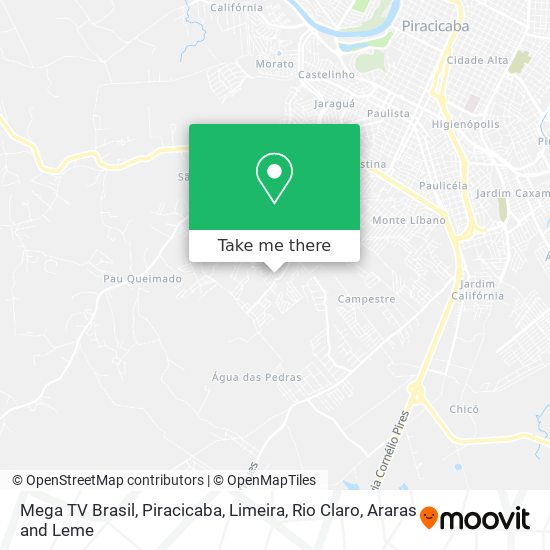 Mega TV Brasil map