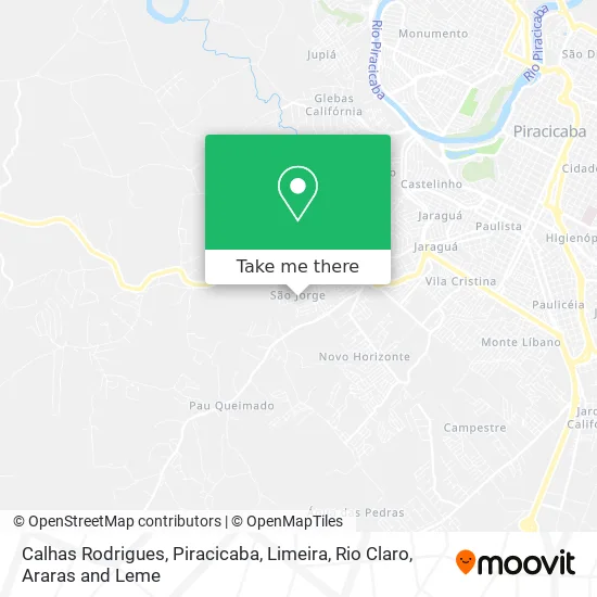 Calhas Rodrigues map