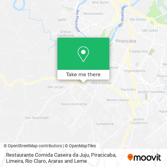 Restaurante Comida Caseira da Juju map