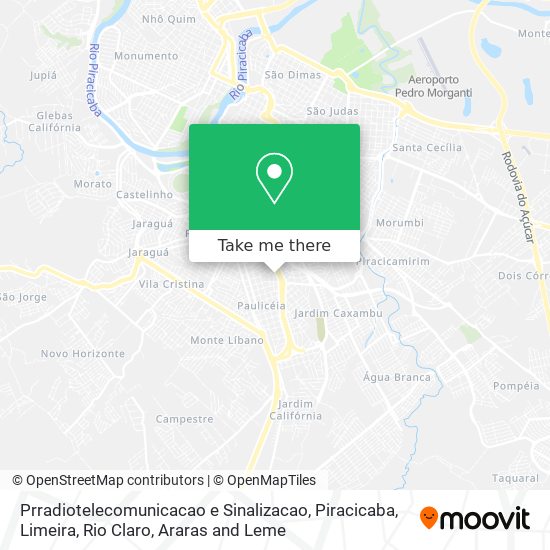 Prradiotelecomunicacao e Sinalizacao map