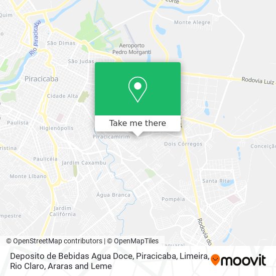 Deposito de Bebidas Agua Doce map