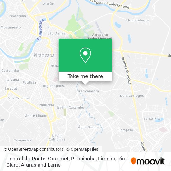 Mapa Central do Pastel Gourmet