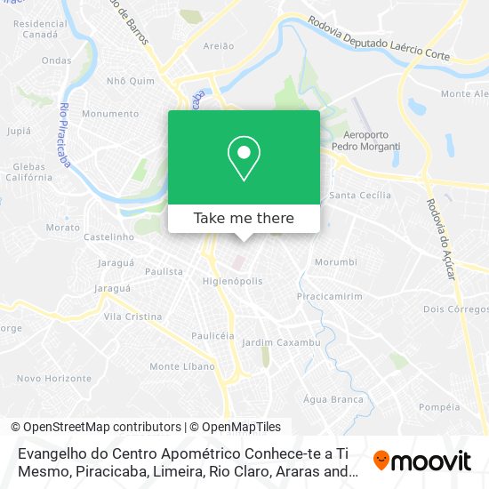 Mapa Evangelho do Centro Apométrico Conhece-te a Ti Mesmo