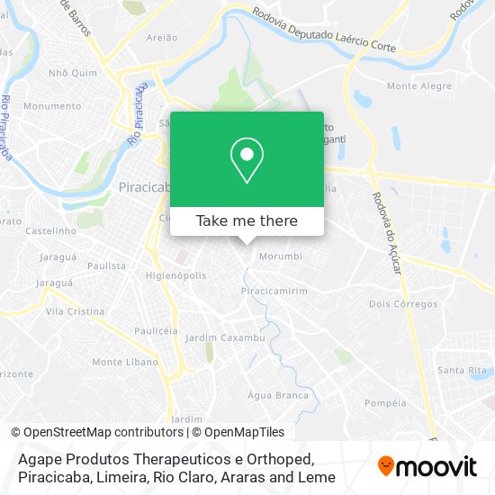 Agape Produtos Therapeuticos e Orthoped map