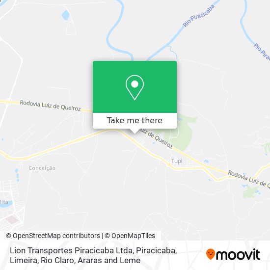 Lion Transportes Piracicaba Ltda map