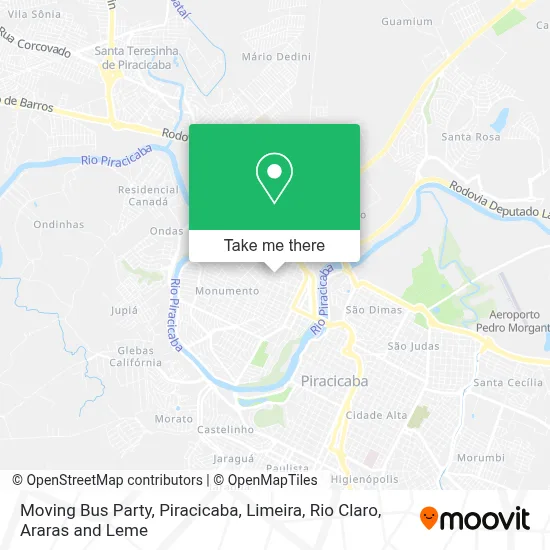 Moving Bus Party map