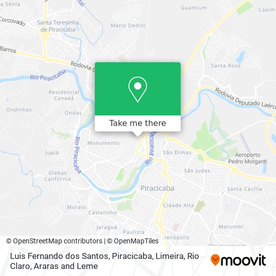 Luis Fernando dos Santos map