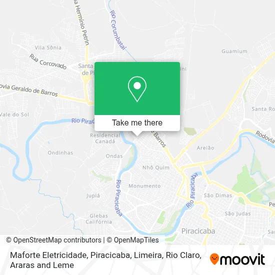 Maforte Eletricidade map