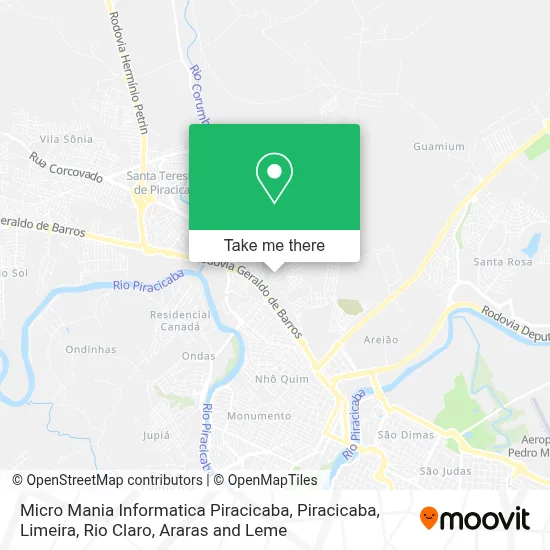 Micro Mania Informatica Piracicaba map